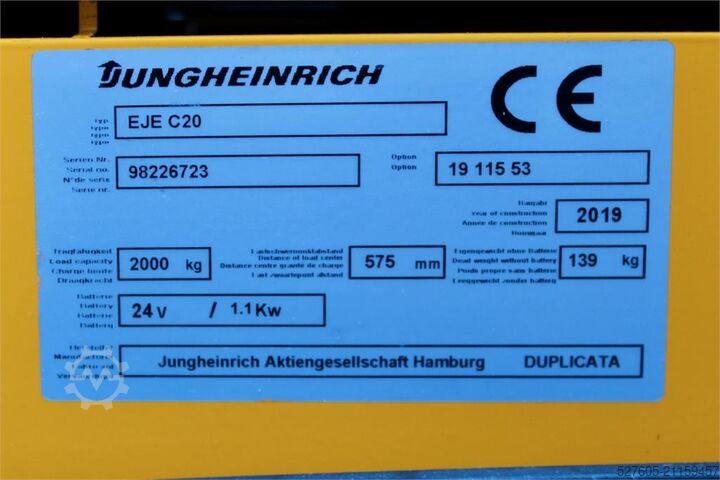 Niederhubwagen Jungheinrich EJE C20