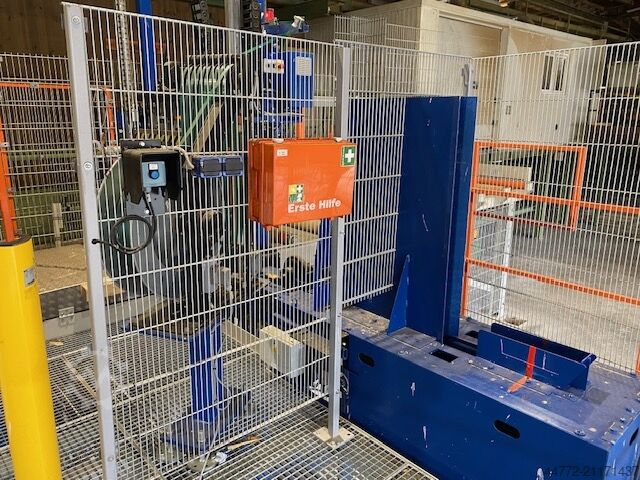 Paketkappsäge Anlage mit Umreifung HOLTEC MOSCA HIT VARIO CUT HMC - B