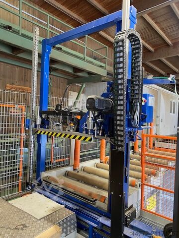 Paketkappsäge Anlage mit Umreifung HOLTEC MOSCA HIT VARIO CUT HMC - B