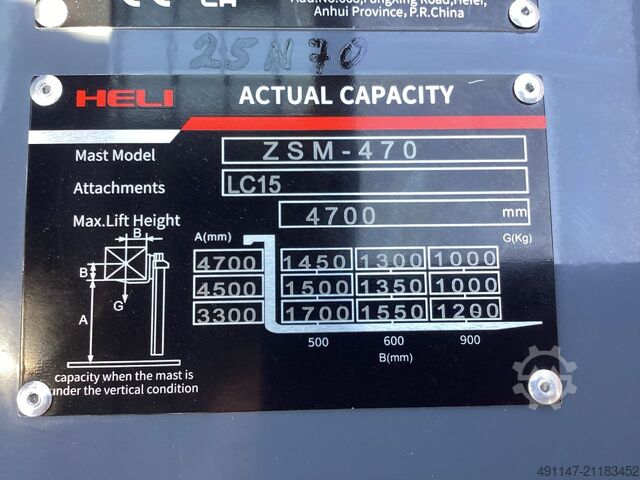 Elektro 4 Rad-Stapler Heli CPD18-A3H4-M