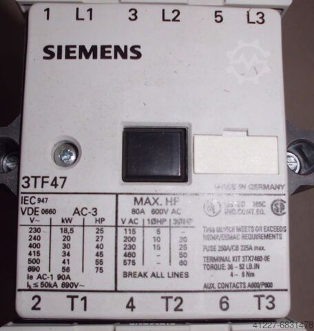 Contactor Siemens 3TF47 22-0BB4