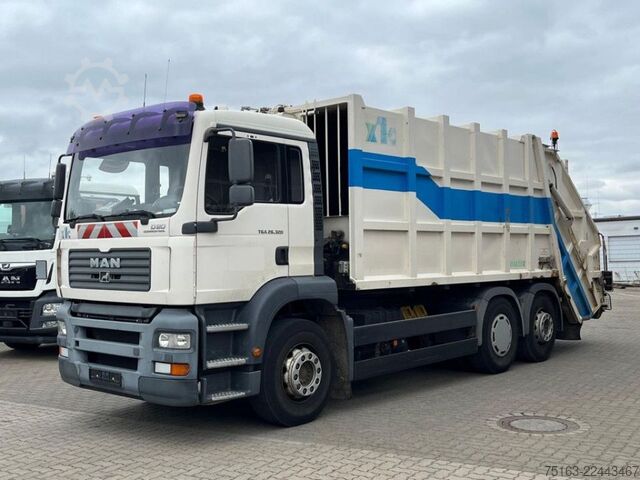 Garbage truck MAN TG-S 26.320 6x2-2 BL Müllwagen Haller 21 m³