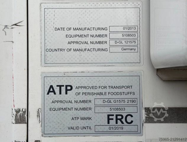 Kühlauflieger SCHMITZ CARGOBULL SCB*S3B THERMO KING SLXe 400 LIFT AXLE FLOWERWID