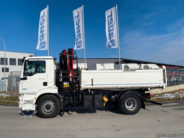 Truck mounted crane MAN TGM18.320/Meiller/Kipper/PK14.501/Funk/NL8To/Top