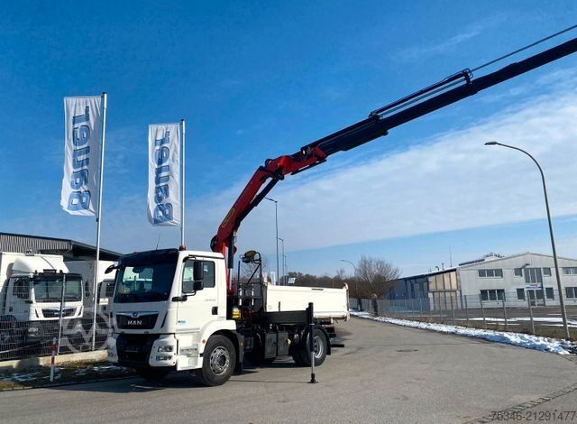 Truck mounted crane MAN TGM18.320/Meiller/Kipper/PK14.501/Funk/NL8To/Top