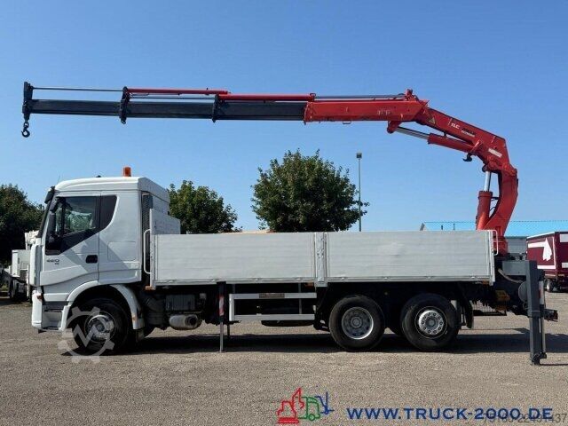 Flatbed truck Iveco Stralis AS260 Atlas Terex TLC290.2E 10.25m=2.4 t