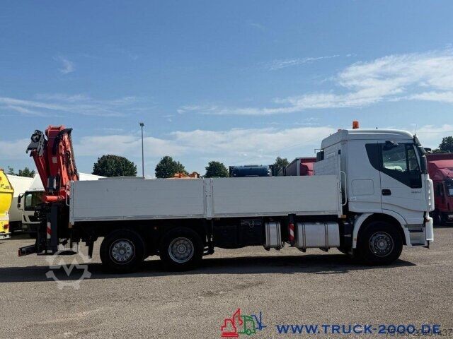 Flatbed truck Iveco Stralis AS260 Atlas Terex TLC290.2E 10.25m=2.4 t
