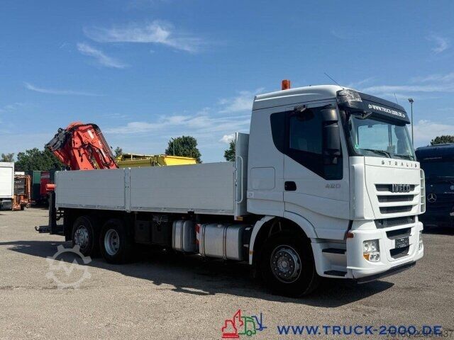 Flatbed truck Iveco Stralis AS260 Atlas Terex TLC290.2E 10.25m=2.4 t