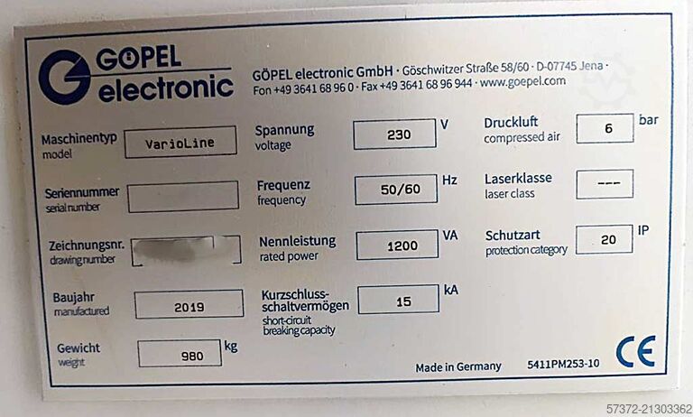 Optische Inspektionsmaschine Göpel VarioLine 3D X100 AOI