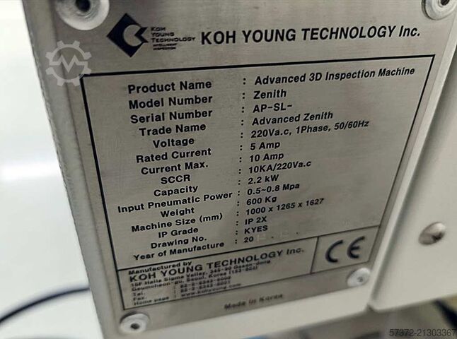 Optische Inspektionsmaschine Koh Young Zenith AOI