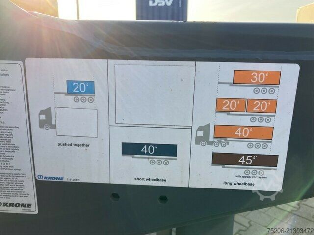 Auflieger-Wechselfahrgestell Krone Box Liner TU70