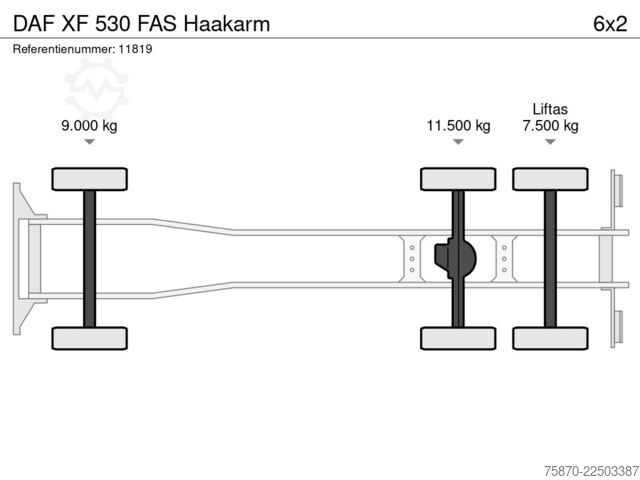 BDF-System DAF XF 530 FAS Haakarm