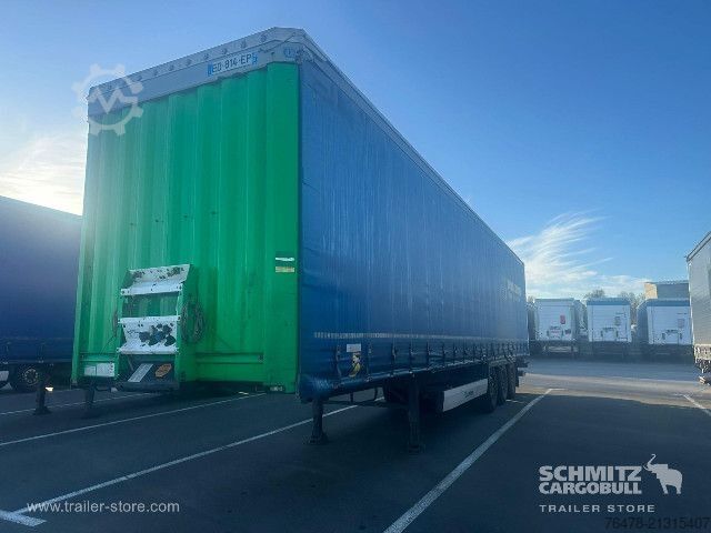 Open semitrailer with tarp Krone Curtainsider Standard Taillift
