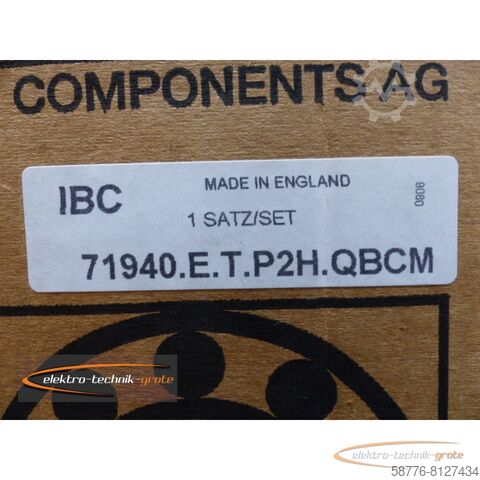 Component IBC 71940 M Schrägkugellager Satz = 4 Stück  !