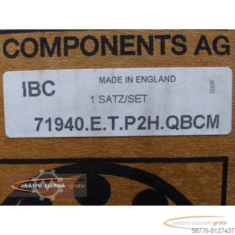 Component IBC 71940 M Schrägkugellager Satz = 4 Stück  !