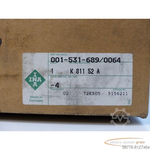 Komponente INA K 811 52 A Axial-Zylinderrollenlager !
