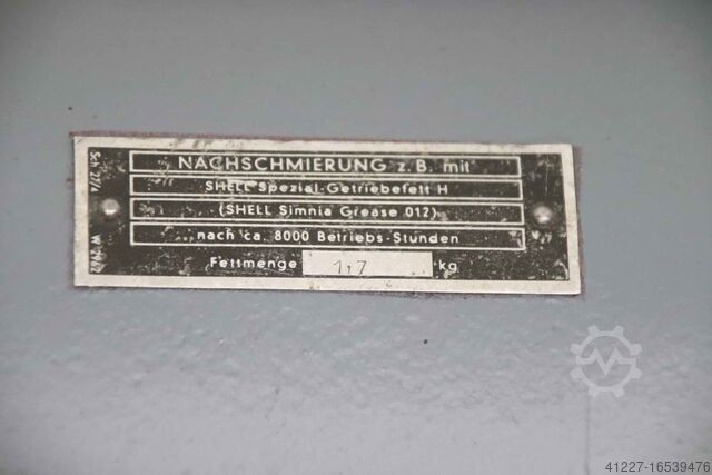 Gear motor 3 kW 82 rpm Bauer D 146/176