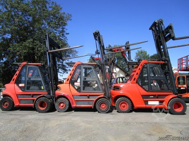Dieselstapler Linde H80D-02 Zinkenversteller + Duplex-Freisichtmast