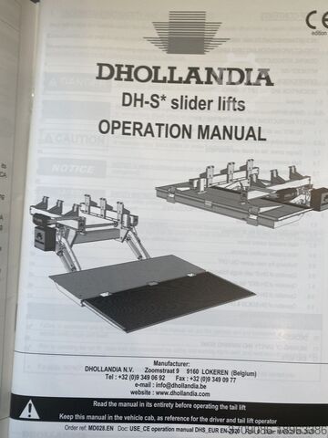Unterfahrbare Hubladebühne Hebebühne Dhollandia DH-SM.20