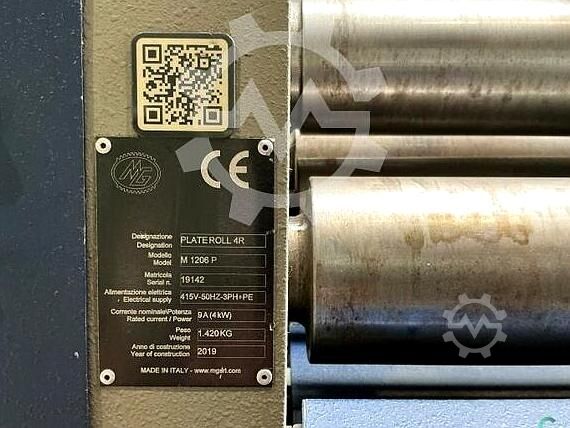 Plate Rolling Machine MG M 1206 P 2019 MG M 1206 P