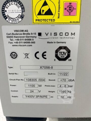 Xray inspection machine VISCOM 7056 II, 3D xray