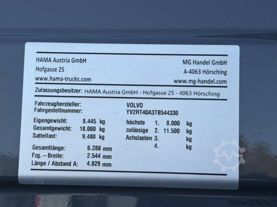 Standard SZM VOLVO FH 500, EURO 6, RETARDER, STANDKLIMA