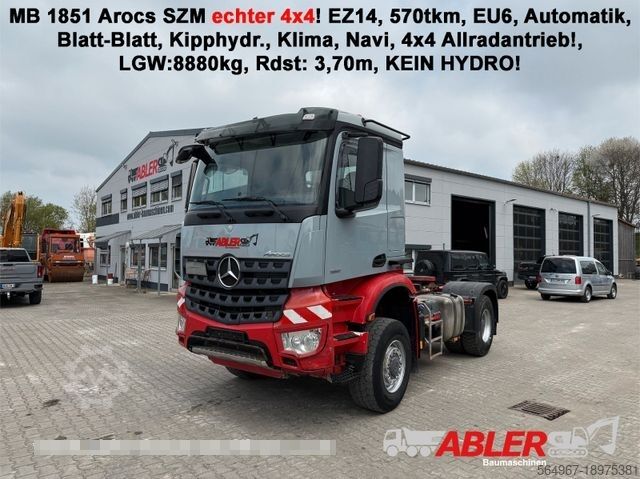 Standard tractor unit MERCEDES-BENZ 1851 Arocs ECHTER 4x4! Blatt-Blatt