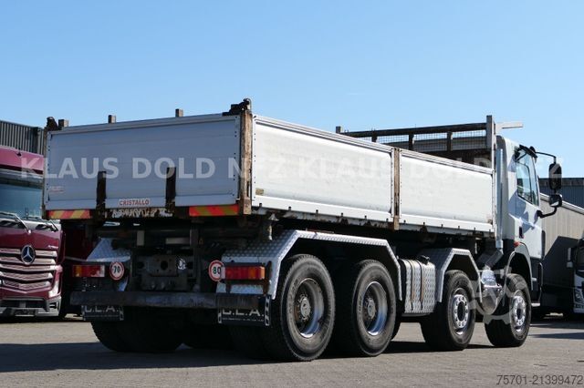 Three-sided tipper truck DAF CF 85.410 Dreiseitenkipper 8x4 Blatt Euro 5