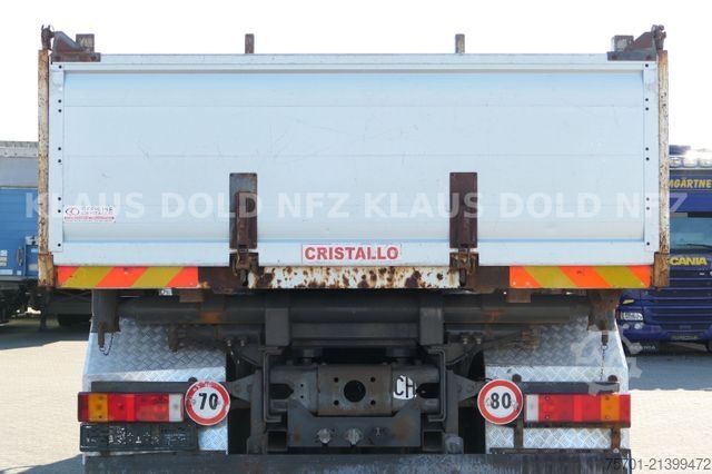 Three-sided tipper truck DAF CF 85.410 Dreiseitenkipper 8x4 Blatt Euro 5