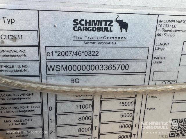 Auflieger mit Pritsche & Plane Schmitz Cargobull Curtainsider Standard