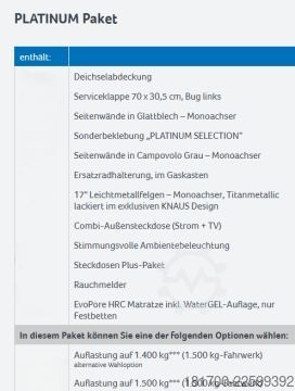 Wohnwagen Knaus Sport 420 QD 1500kg*PLATINUM Paket*Dusche