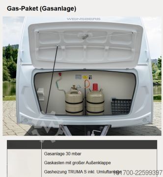 Wohnwagen Weinsberg CaraLife 450 FU *1.500kg*Gas + Paket*