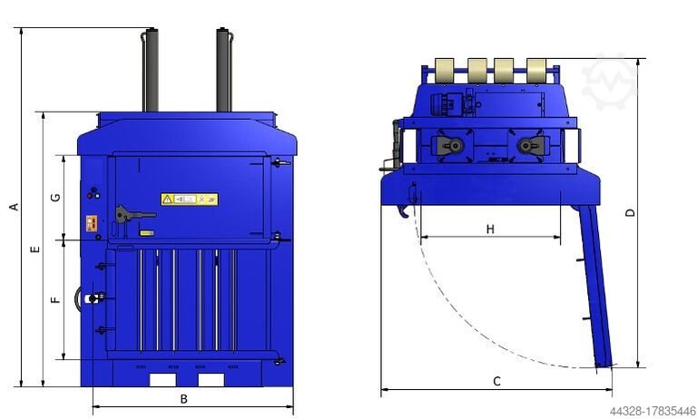 Ballenpresse BTS-MF250 Ballenpresse Waste Baler
