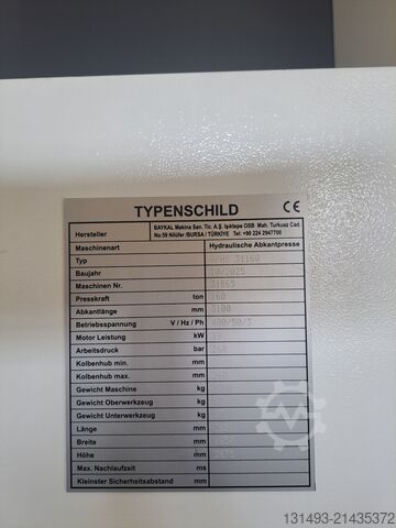 Abkantpresse Baykal APHS PRO 31160