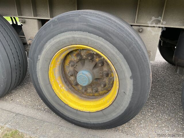 Flatbed Haan OPL45 Heavy Duty / Rungen-Potholes /BPW / 2x Li...