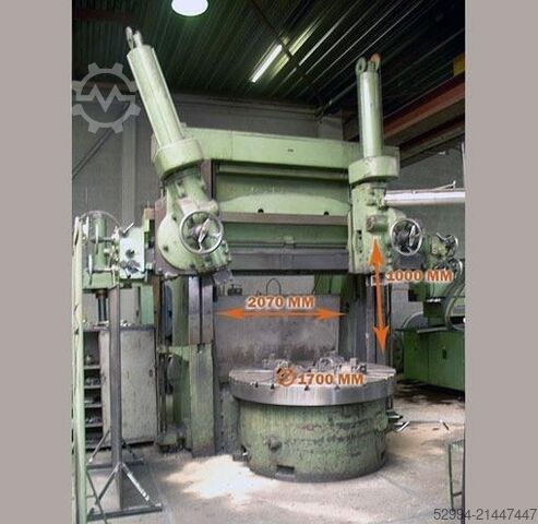 Vertical turning machines conventional & CNC Schiess Ø 2070 x H 1330 mm