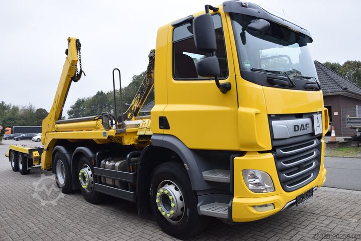 Tipper truck Daf CF 450 Meiller Absetzkip. Vorlauf. Lenk Funk