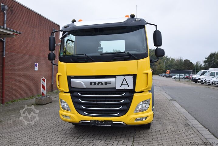 Tipper truck Daf CF 450 Meiller Absetzkip. Vorlauf. Lenk Funk
