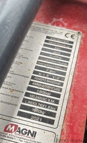 Scherenarbeitsbühne MAGNI ES0807EP 7,80 m Elektro