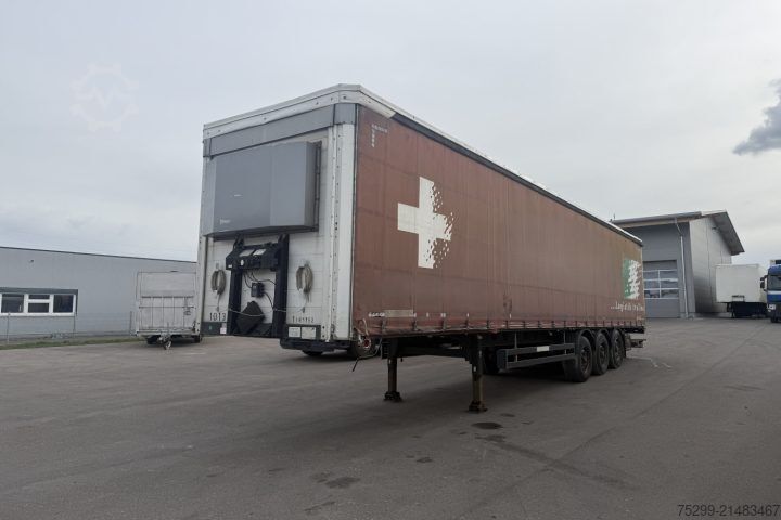 Open semitrailer with tarp Schwarzmüller SPA 3/E Plane / Swiss-Vehicle