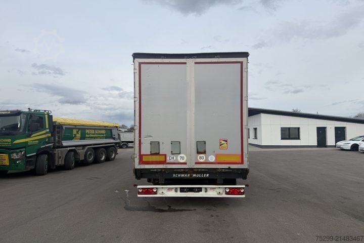 Open semitrailer with tarp Schwarzmüller SPA 3/E Plane / Swiss-Vehicle