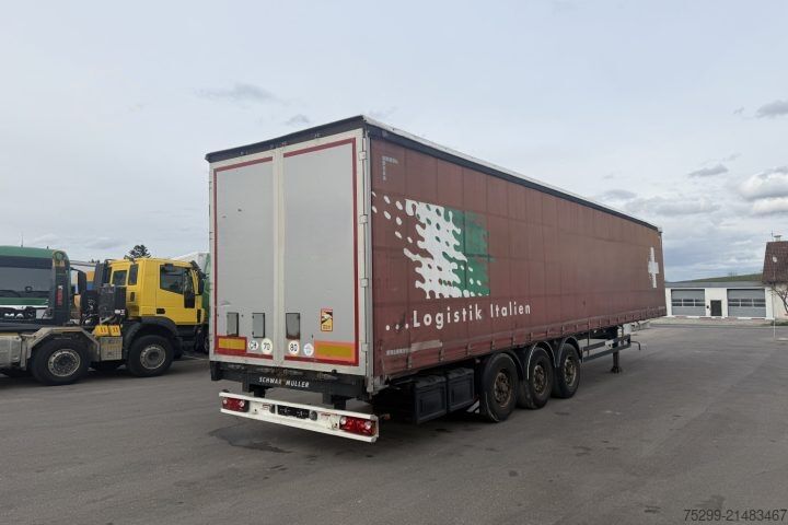 Open semitrailer with tarp Schwarzmüller SPA 3/E Plane / Swiss-Vehicle