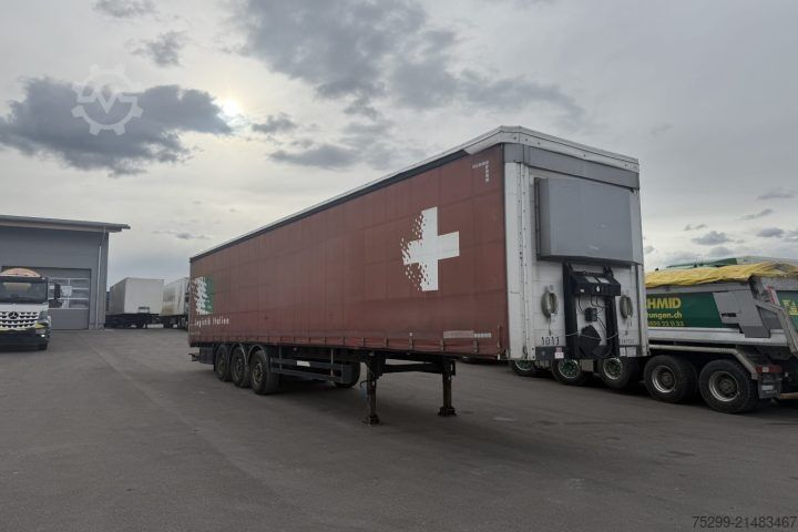 Open semitrailer with tarp Schwarzmüller SPA 3/E Plane / Swiss-Vehicle
