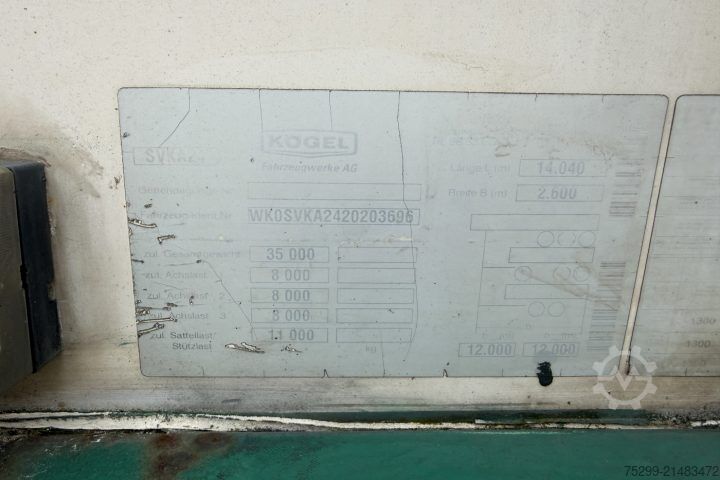 Reefer semitrailer  SVKA24 Carrier 1850 / Swiss-Vehicle