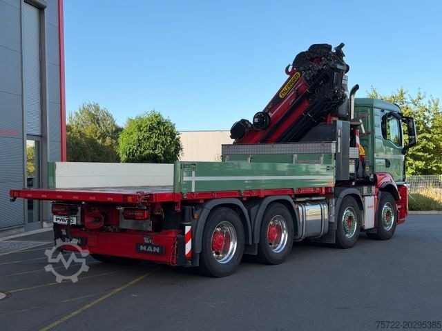 Truck mounted crane MAN TGS 41.510 8x4 mit Palfinger 58002 Kompl. Zug