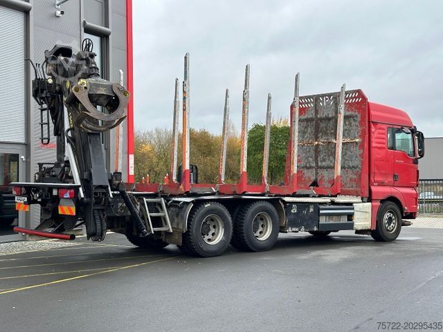Logging truck MAN TGX 26.500 6x4 BL Kurzholz TajfunLIV 150Z 9,6