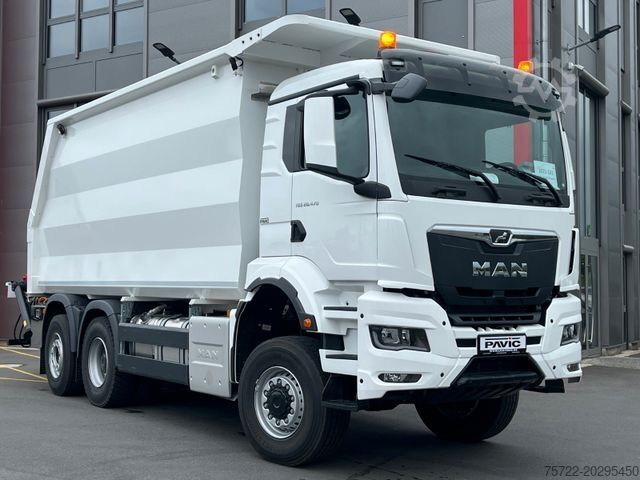Logging truck MAN TGS 28.480 6x4-4 Kran EPSILON Q170L115 MULDE