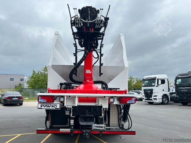 Holztransporter LKW MAN TGS 28.480 6x4-4 Kran EPSILON Q170L115 MULDE