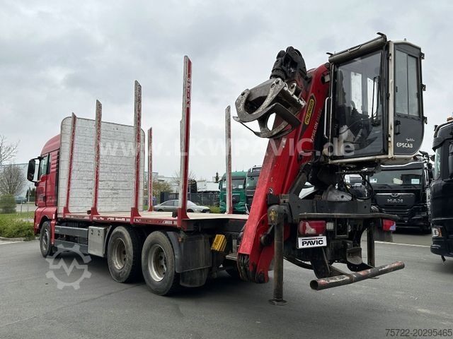Logging truck MAN TGX 26 580 6x4 BL Epsilon M12Z83 Kabinen-Kran