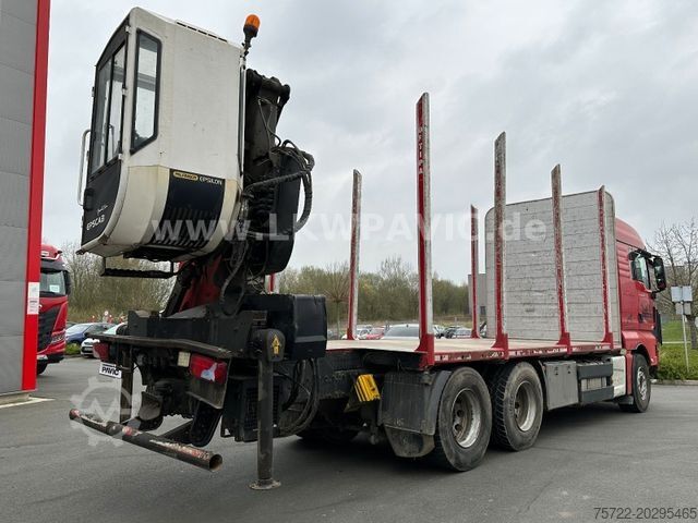 Logging truck MAN TGX 26 580 6x4 BL Epsilon M12Z83 Kabinen-Kran